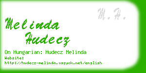 melinda hudecz business card